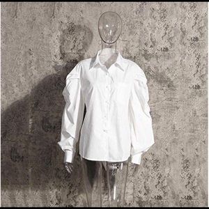 Puff sleeve fashion shirt